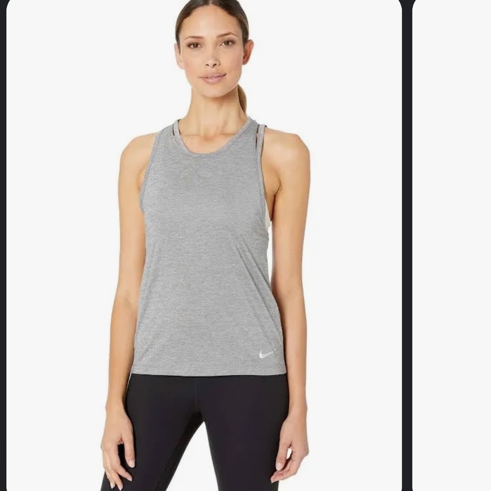 Nike Miller Slash Gray Running Dri-Fit Tank Top - size XL